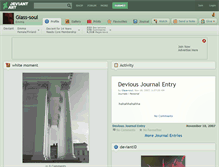 Tablet Screenshot of glass-soul.deviantart.com
