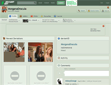 Tablet Screenshot of morganadracula.deviantart.com