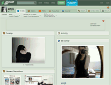 Tablet Screenshot of amj6.deviantart.com