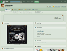 Tablet Screenshot of biloudesign.deviantart.com