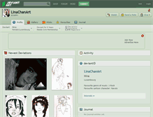 Tablet Screenshot of linachanart.deviantart.com