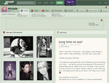 Tablet Screenshot of milojade.deviantart.com