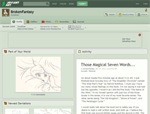 Tablet Screenshot of brokenfantasy.deviantart.com