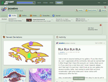 Tablet Screenshot of jazaaboo.deviantart.com