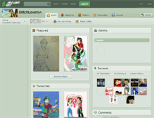 Tablet Screenshot of glitchlovers.deviantart.com