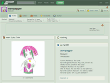 Tablet Screenshot of mewpepper.deviantart.com