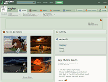 Tablet Screenshot of iceplay.deviantart.com