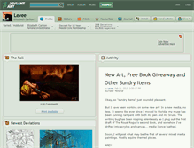 Tablet Screenshot of levee.deviantart.com