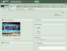 Tablet Screenshot of click1.deviantart.com