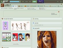 Tablet Screenshot of luzbel-f.deviantart.com