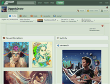 Tablet Screenshot of diggedydrake.deviantart.com