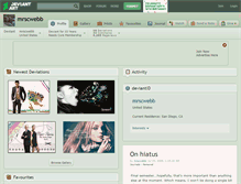 Tablet Screenshot of mrscwebb.deviantart.com