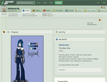 Tablet Screenshot of neherenia.deviantart.com