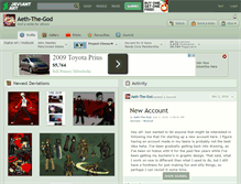 Tablet Screenshot of aeth-the-god.deviantart.com