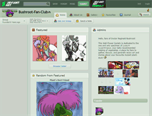 Tablet Screenshot of bushroot-fan-club.deviantart.com