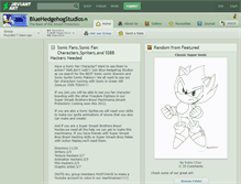 Tablet Screenshot of bluehedgehogstudios.deviantart.com