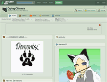 Tablet Screenshot of crying-chimera.deviantart.com