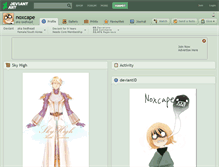Tablet Screenshot of noxcape.deviantart.com