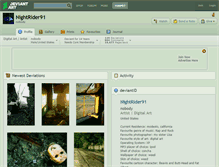 Tablet Screenshot of nightrider91.deviantart.com