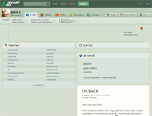 Tablet Screenshot of paul-c.deviantart.com