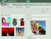 Tablet Screenshot of benjoi.deviantart.com
