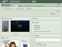 Tablet Screenshot of mysticlynx.deviantart.com