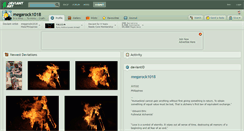 Desktop Screenshot of megarock1018.deviantart.com