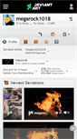 Mobile Screenshot of megarock1018.deviantart.com