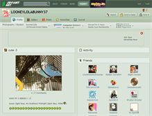 Tablet Screenshot of looneylolabunny37.deviantart.com