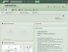 Tablet Screenshot of lady-scarecrow.deviantart.com
