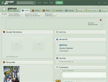 Tablet Screenshot of glatman.deviantart.com