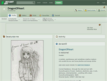 Tablet Screenshot of dragonofheart.deviantart.com