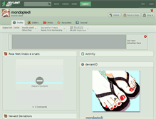 Tablet Screenshot of mondopiedi.deviantart.com