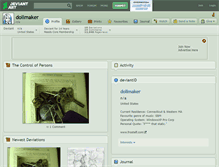Tablet Screenshot of dollmaker.deviantart.com