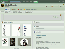 Tablet Screenshot of killerpinkpenguin.deviantart.com