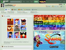 Tablet Screenshot of loudnoises.deviantart.com