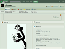 Tablet Screenshot of princezrae.deviantart.com