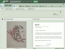 Tablet Screenshot of klark-kent.deviantart.com