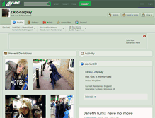 Tablet Screenshot of dkid-cosplay.deviantart.com