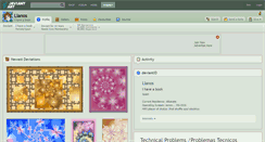 Desktop Screenshot of llanos.deviantart.com
