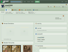 Tablet Screenshot of creed3900.deviantart.com
