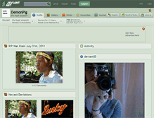 Tablet Screenshot of demonpig.deviantart.com