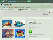 Tablet Screenshot of clumzyme123.deviantart.com