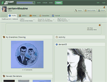 Tablet Screenshot of carrionwithoutme.deviantart.com