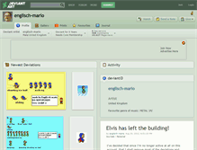 Tablet Screenshot of englisch-mario.deviantart.com