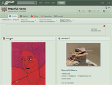 Tablet Screenshot of peaceful-havoc.deviantart.com