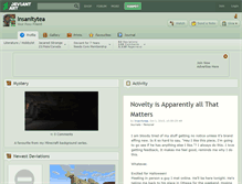 Tablet Screenshot of insanitytea.deviantart.com