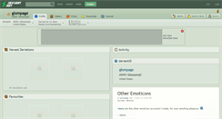 Desktop Screenshot of glompage.deviantart.com
