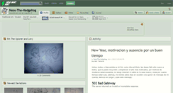 Desktop Screenshot of neos-the-hedgehog.deviantart.com