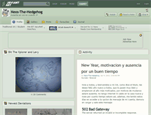 Tablet Screenshot of neos-the-hedgehog.deviantart.com
